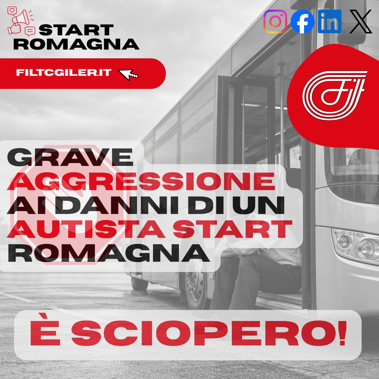 COMUNICATO STAMPA RIMINI LINEA 9 START ROMAGNA: GRAVEMENTE AGGREDITO AUTISTA, 20 GIORNI DI PROGNOSI